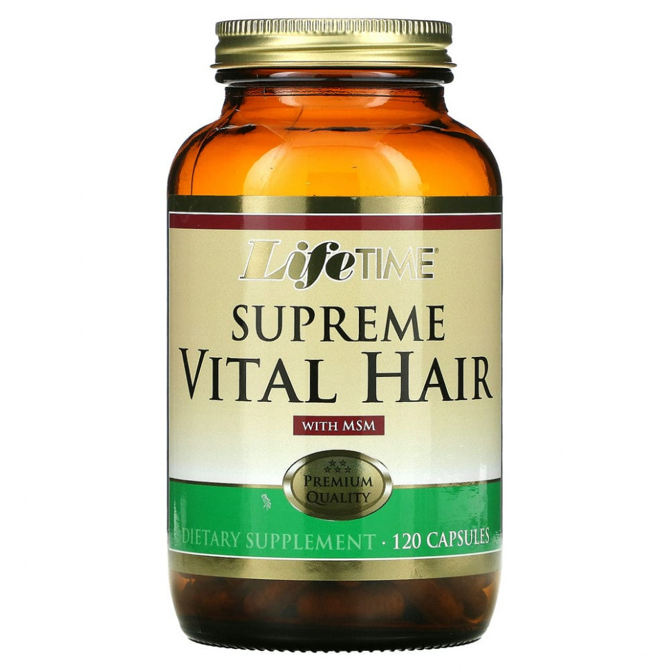   LifeTime Vitamins, Supreme Vital Hair  MSM, 120     -     -,    