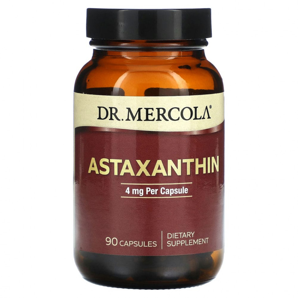   Dr. Mercola, Astaxanthin, 4 mg, 90 Capsules    -     -,    