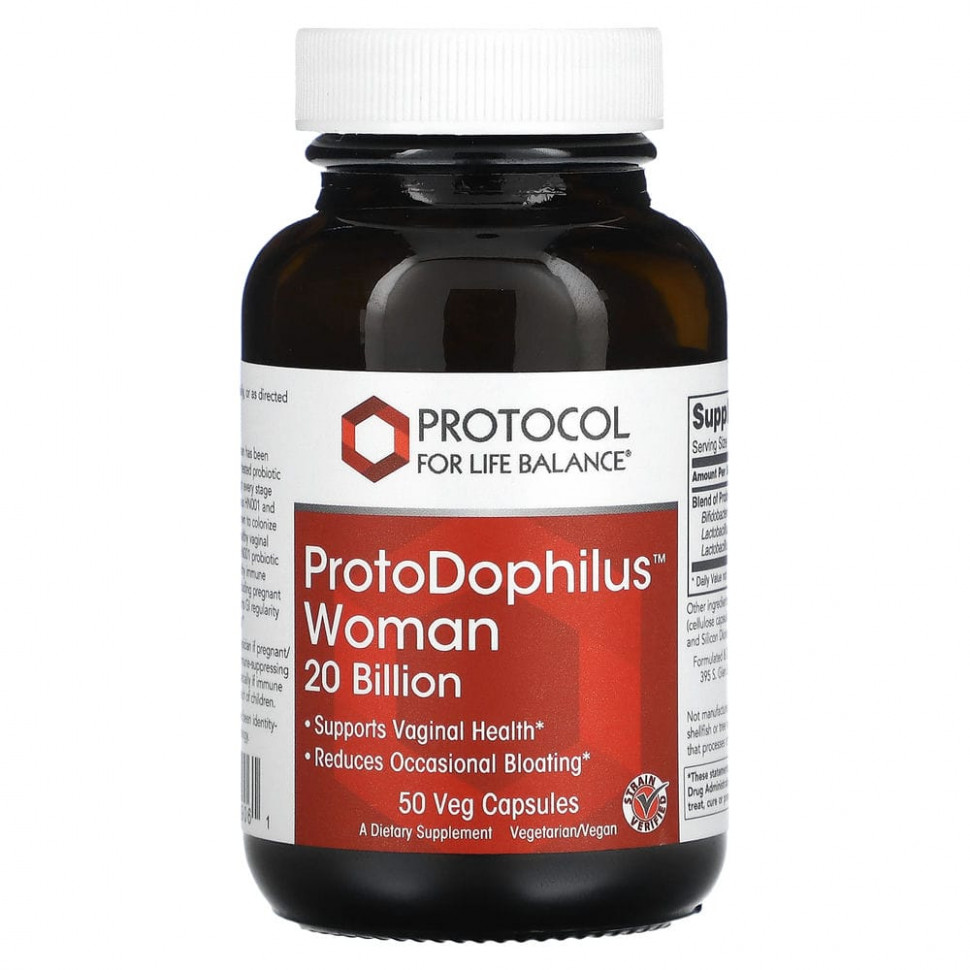   Protocol for Life Balance, ProtoDophilus Woman, 20 , 50      -     -,    