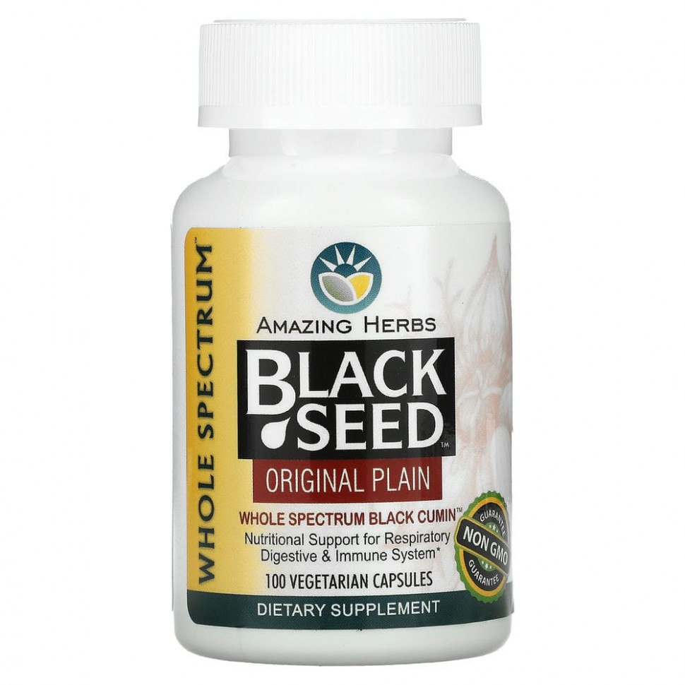   Amazing Herbs, Black Seed, Original Plain, 100      -     -,    