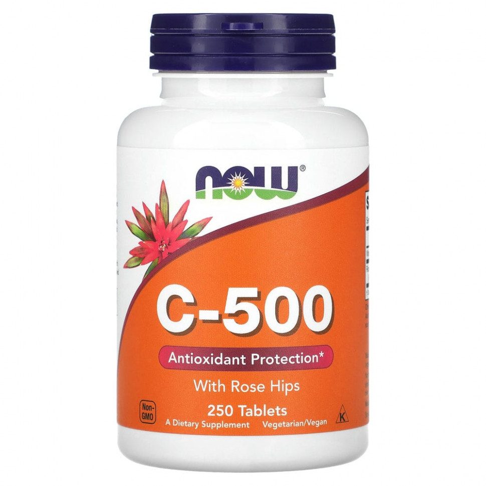   NOW Foods, C-500  , 250     -     -,    