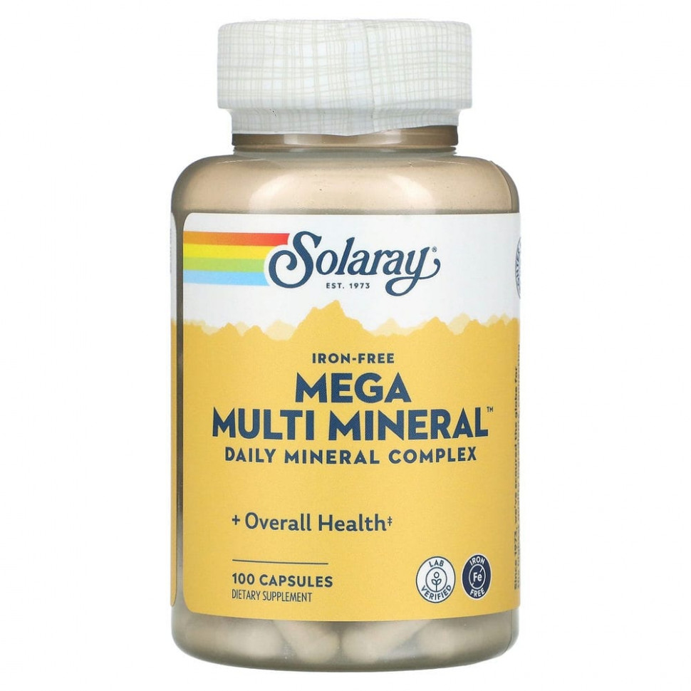   Solaray, Mega Multi Mineral,    , 100     -     -,    