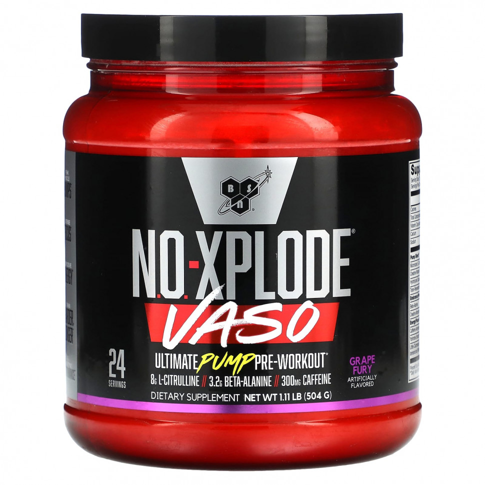   BSN, No-Xplode VASO, Ultimate Pump  , Grape Fury, 504  (1,11 )    -     -,    