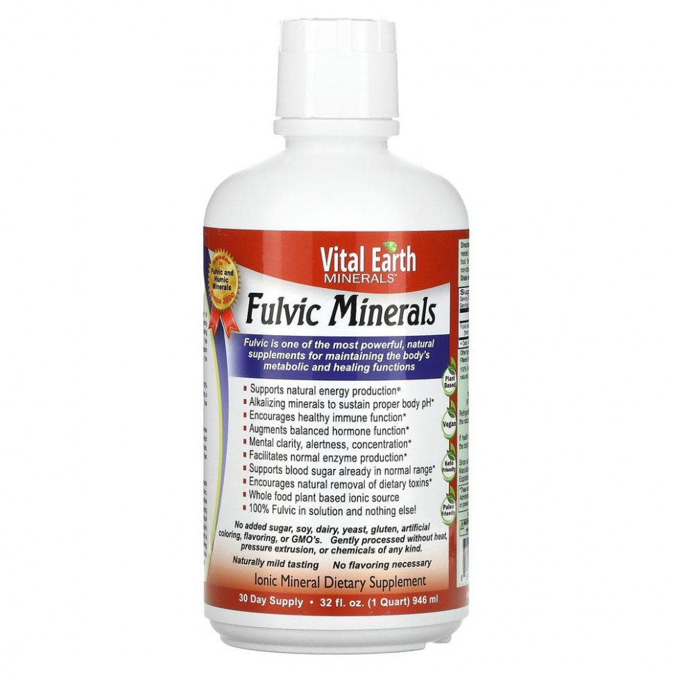   Vital Earth Minerals, Fulvic Minerals, 946  (32 . )    -     -,    