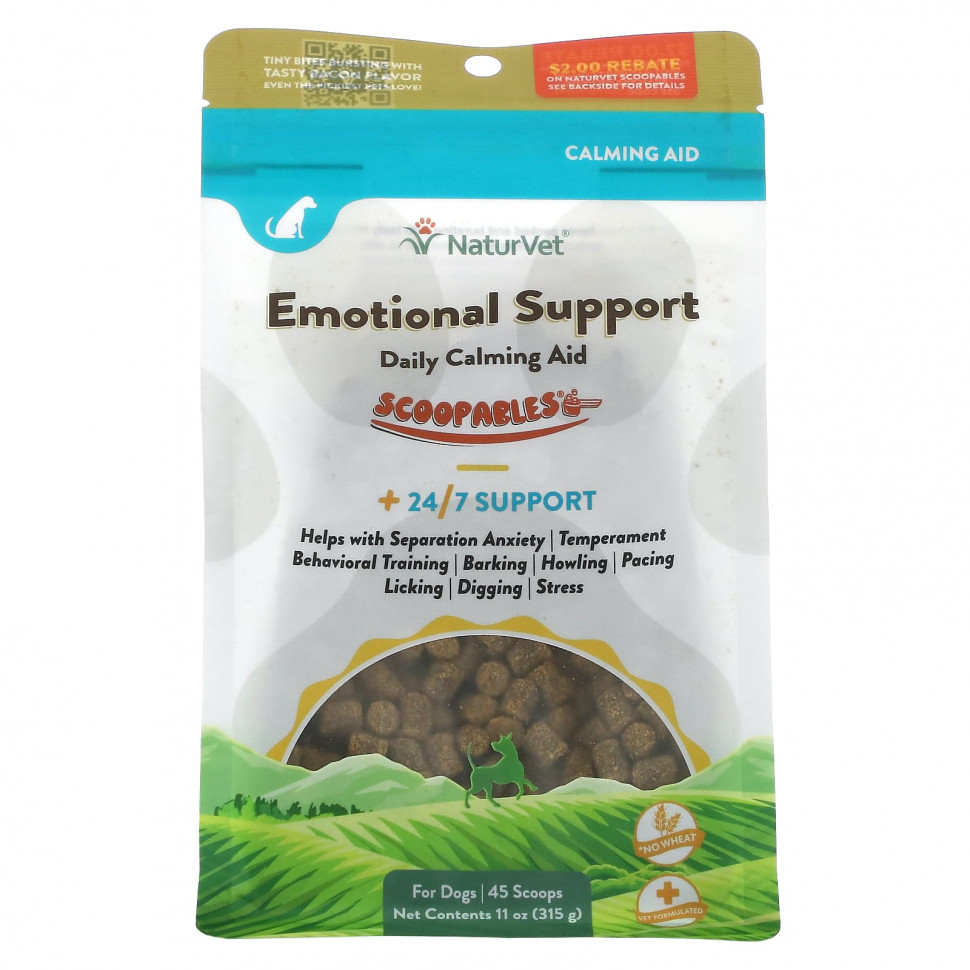   NaturVet, Scoopables Emotional Support,     , , 45  , 315  (11 )    -     -,    