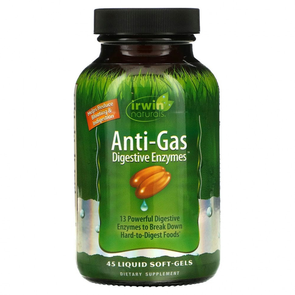   Irwin Naturals, Anti-Gas  , 45       -     -,    