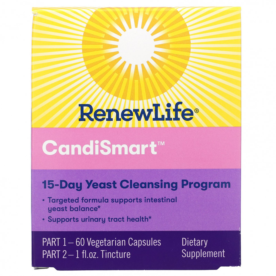   Renew Life, CandiSmart, 15-    ,   2     -     -,    