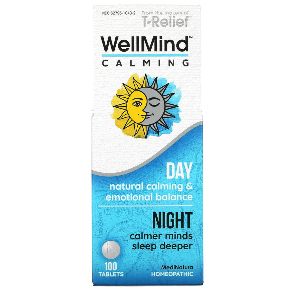   MediNatura, WellMind Calming Tablets,   , 100     -     -,    