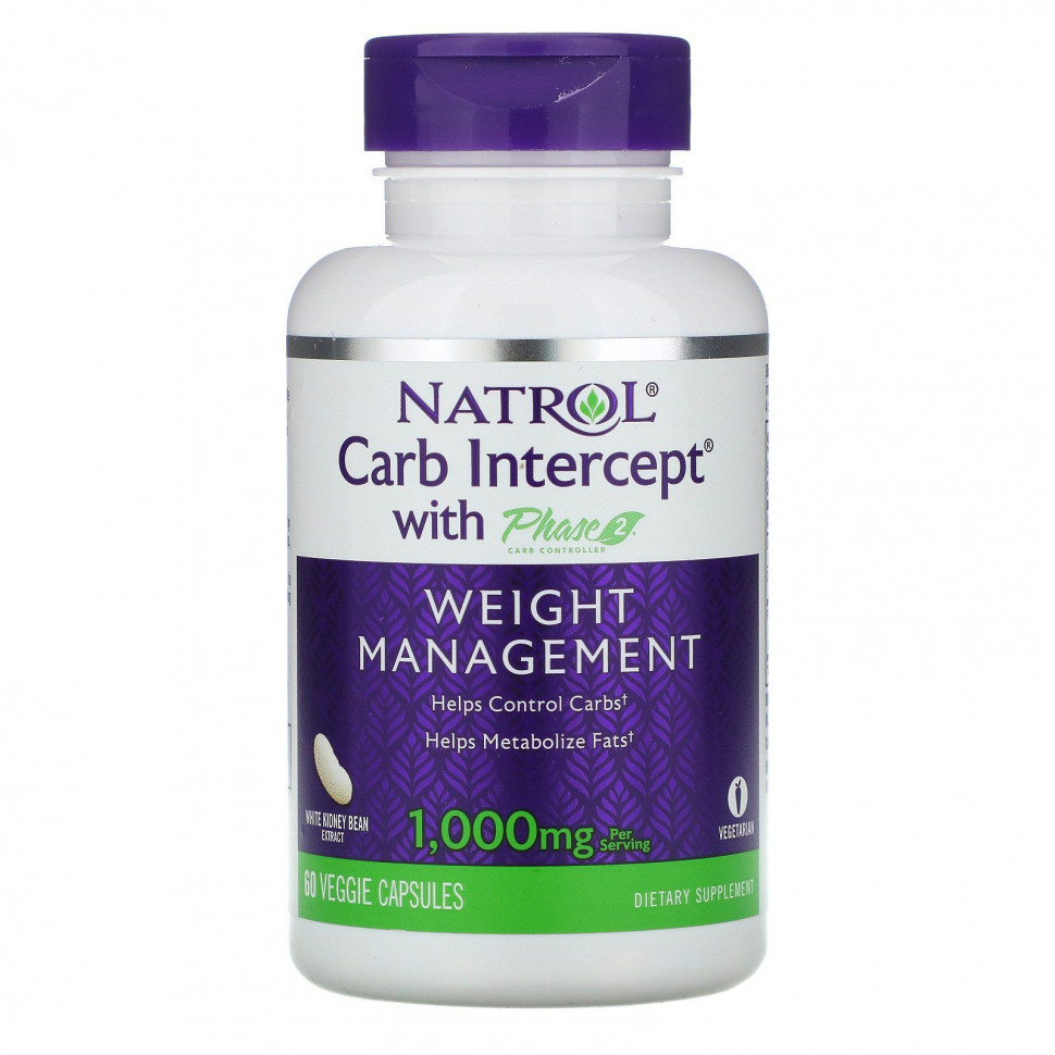   Natrol, Carb Intercept  Phase 2 Carb Controller, 500 , 60      -     -,    