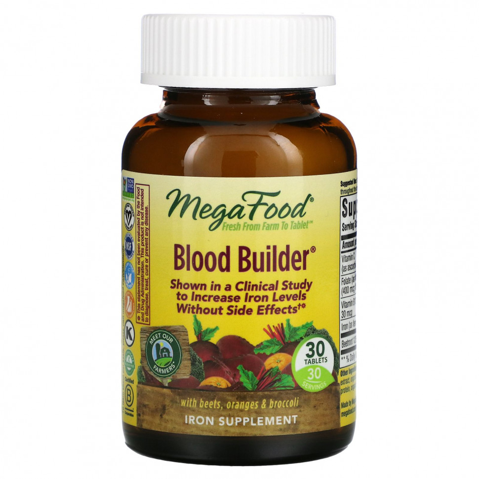   MegaFood, Blood Builder, 30     -     -,    