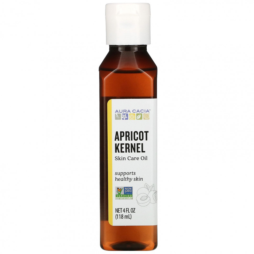   Aura Cacia, Skin Care Oil, Rejuvenating Apricot Kernel, 4 fl oz (118 ml)    -     -,    