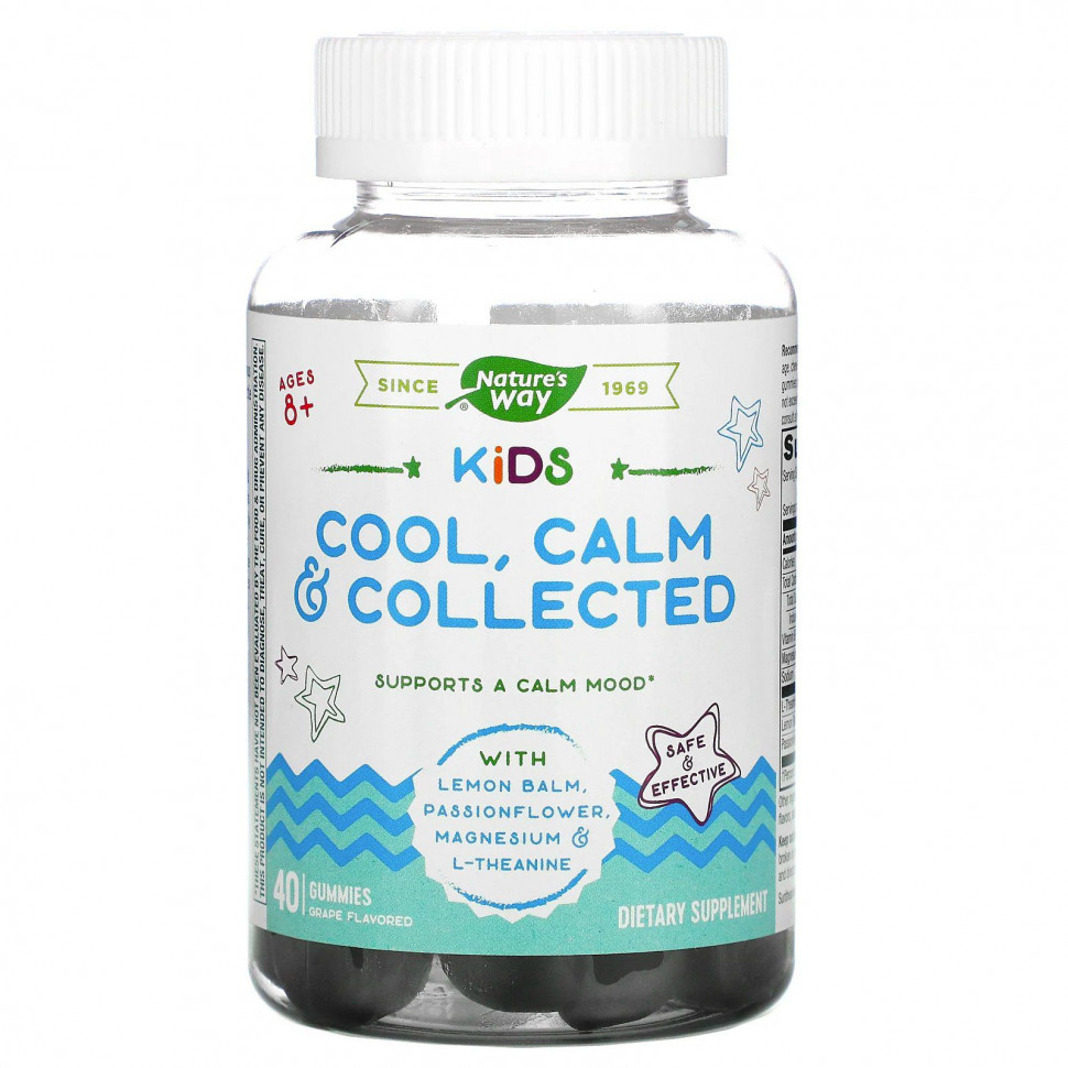   Nature's Way, Kids, Cool, Calm & Collected,      8 ,  , 40      -     -,    