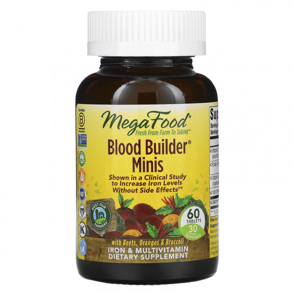   MegaFood, Blood Builder  -, 60     -     -,    