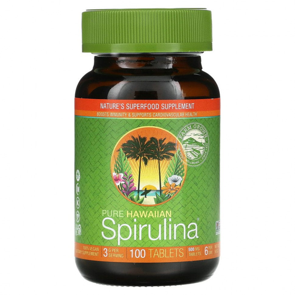   Nutrex Hawaii, Pure Hawaiian Spirulina, 100     -     -,    