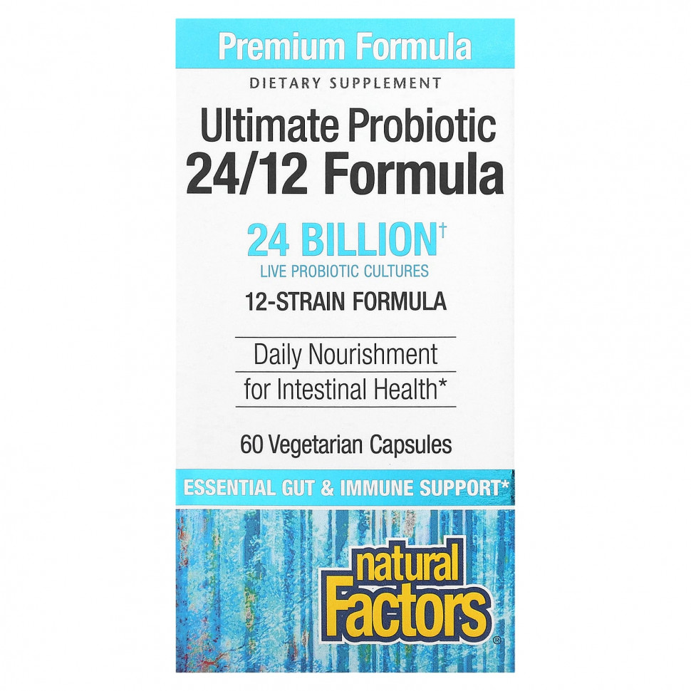   Natural Factors, Ultimate Probiotic, 24/12 Formula, 24  , 60      -     -,    