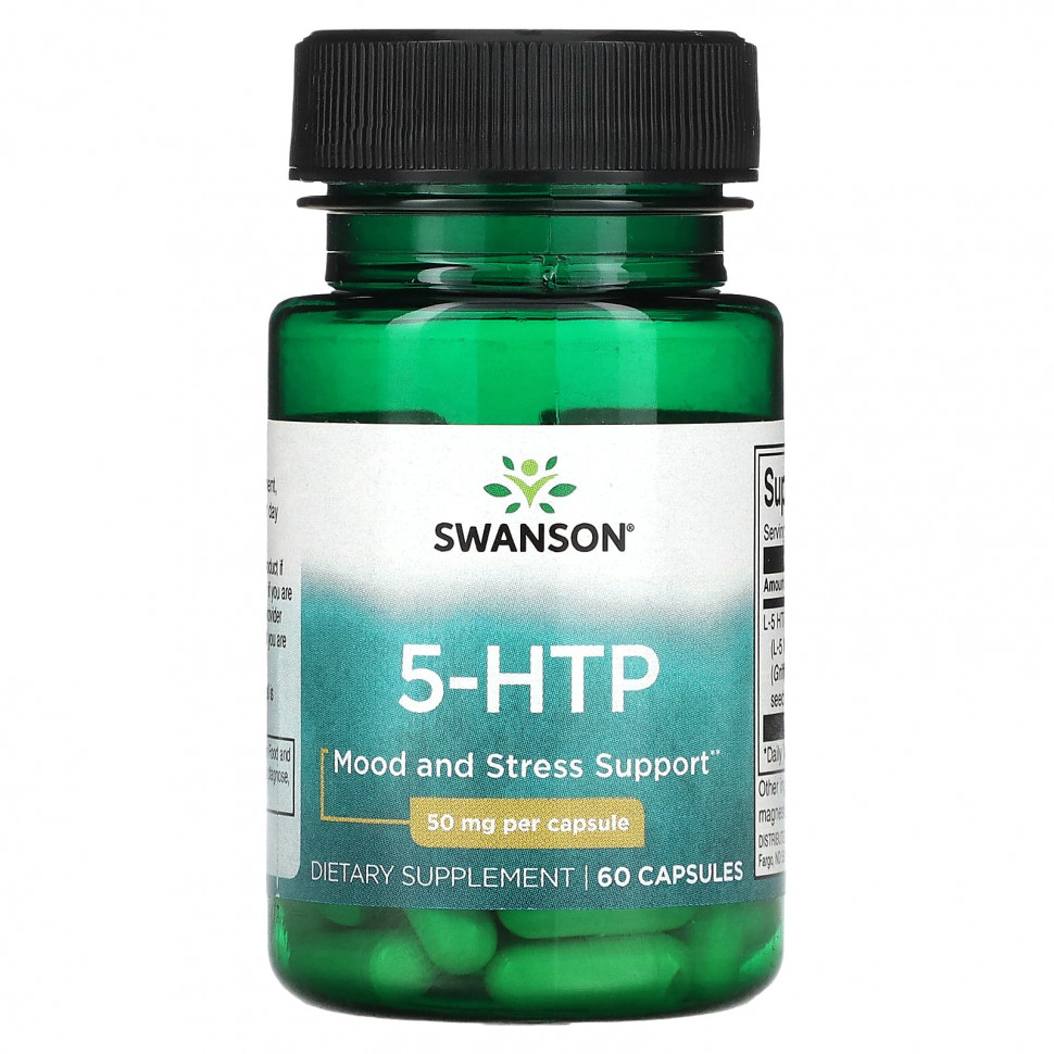   Swanson, 5-HTP, 50 , 60     -     -,    