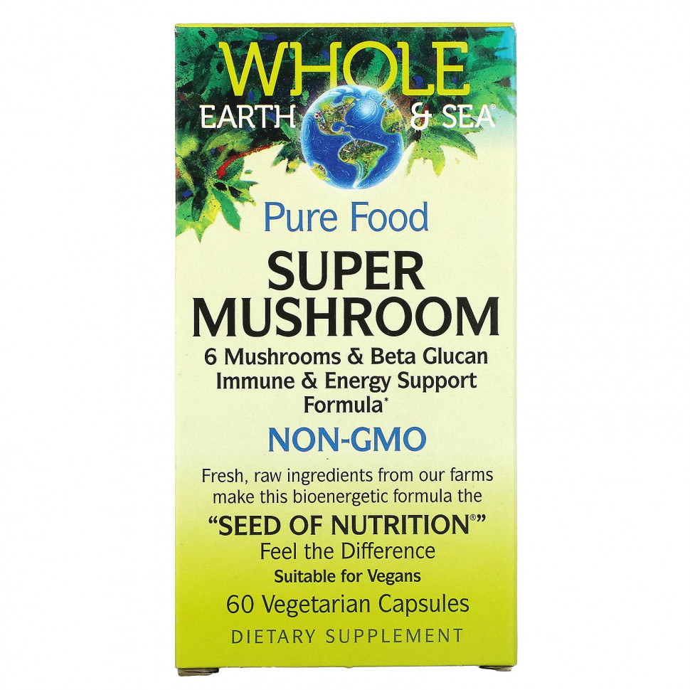   Natural Factors, Whole Earth & Sea,  , 60      -     -,    