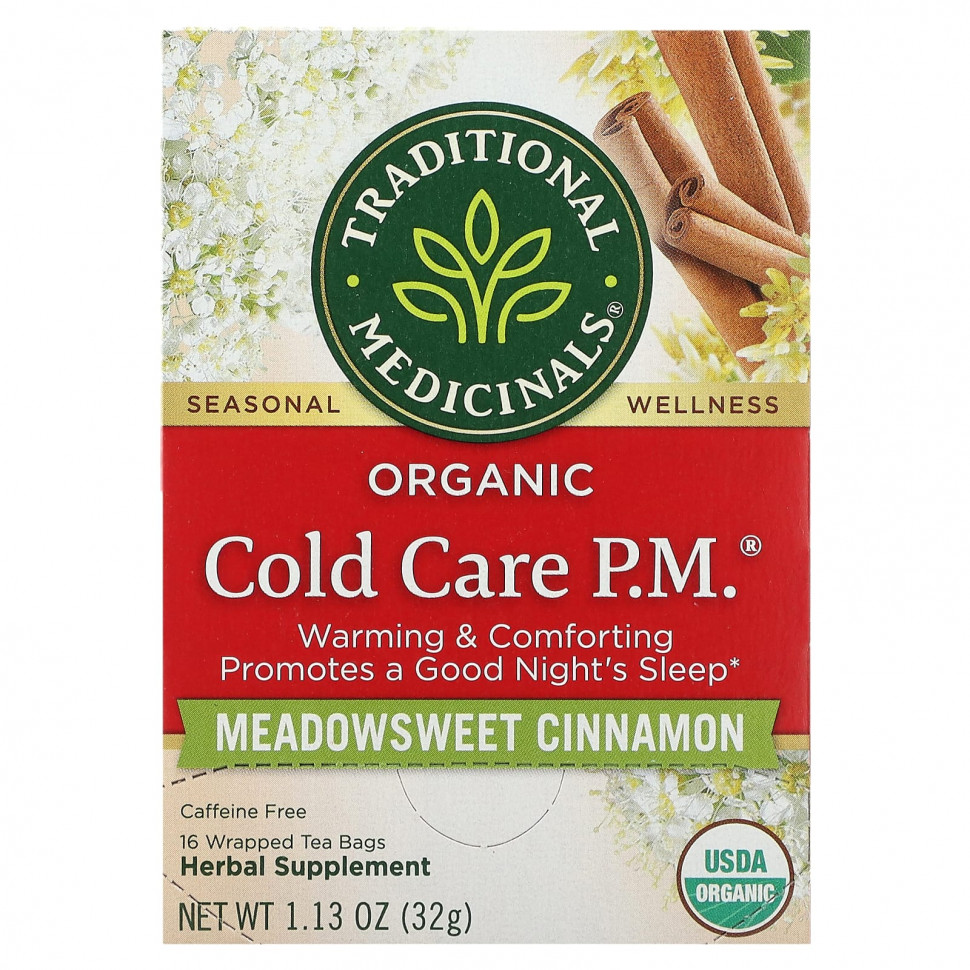   Traditional Medicinals, Organic Cold Care PM, , ,  , 16    , 32  (1,13 )     -     -,    