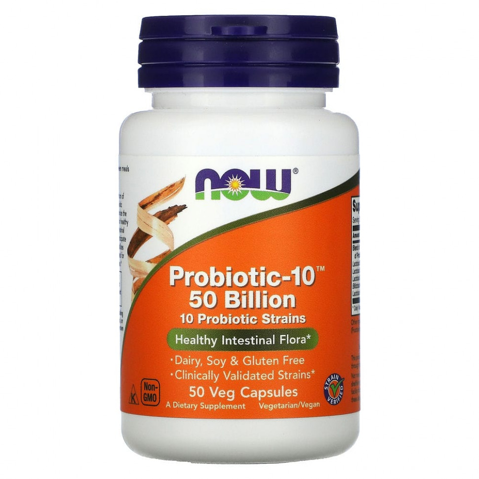   NOW Foods, Probiotic-10, 50 , 50      -     -,    