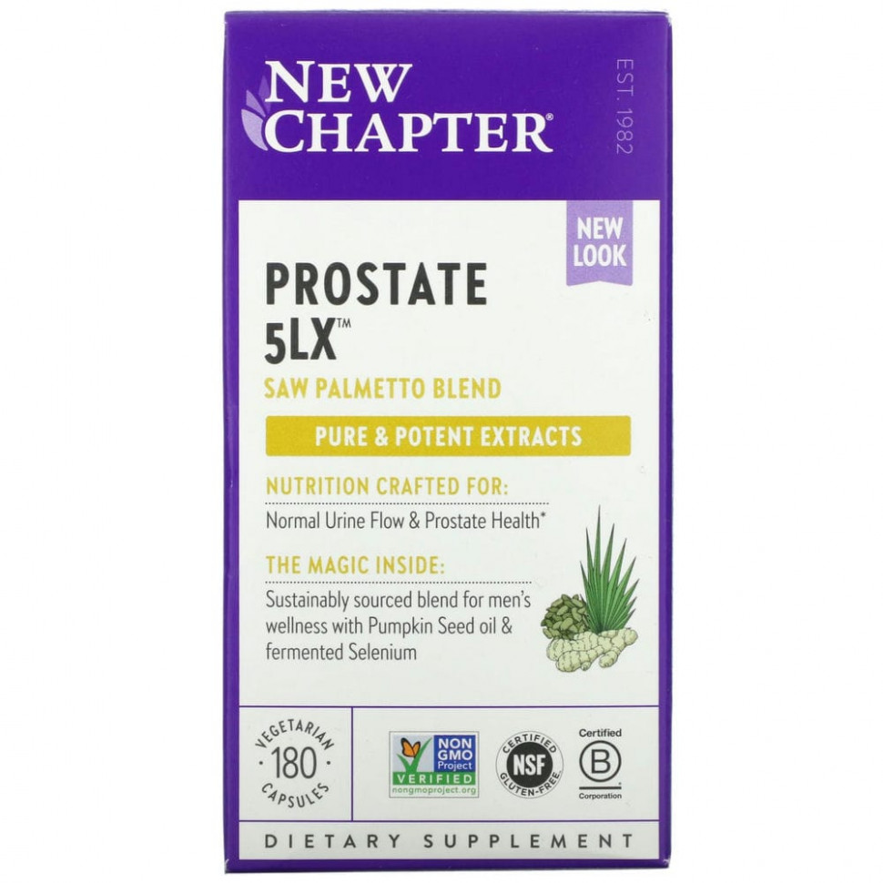   New Chapter, Prostate 5LX, 180      -     -,    