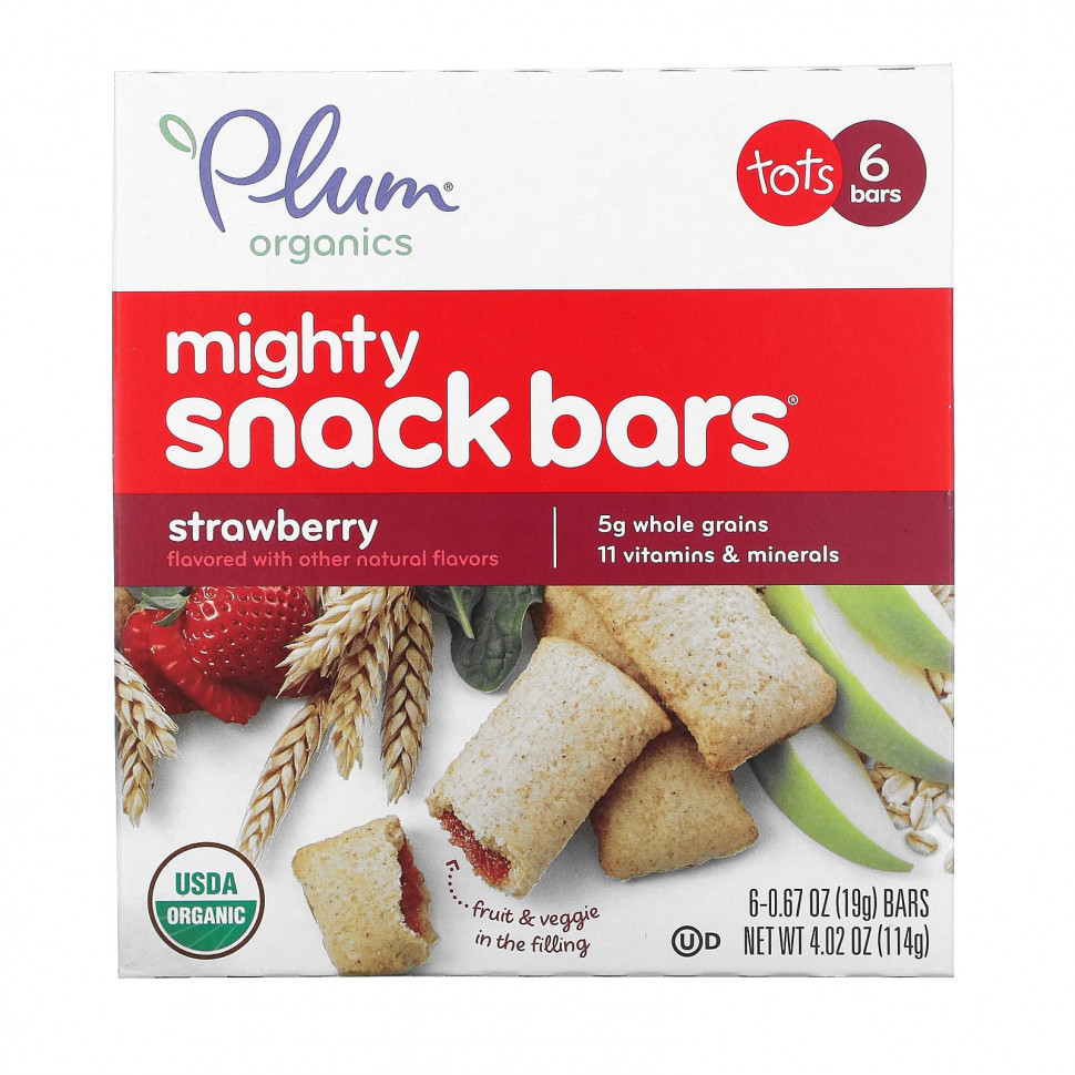   Plum Organics, Mighty Snack Bars,  ,  , 6   19  (0,67 )    -     -,    