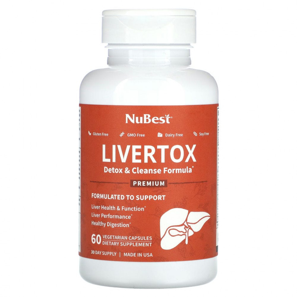   NuBest, Livertox, 60      -     -,    