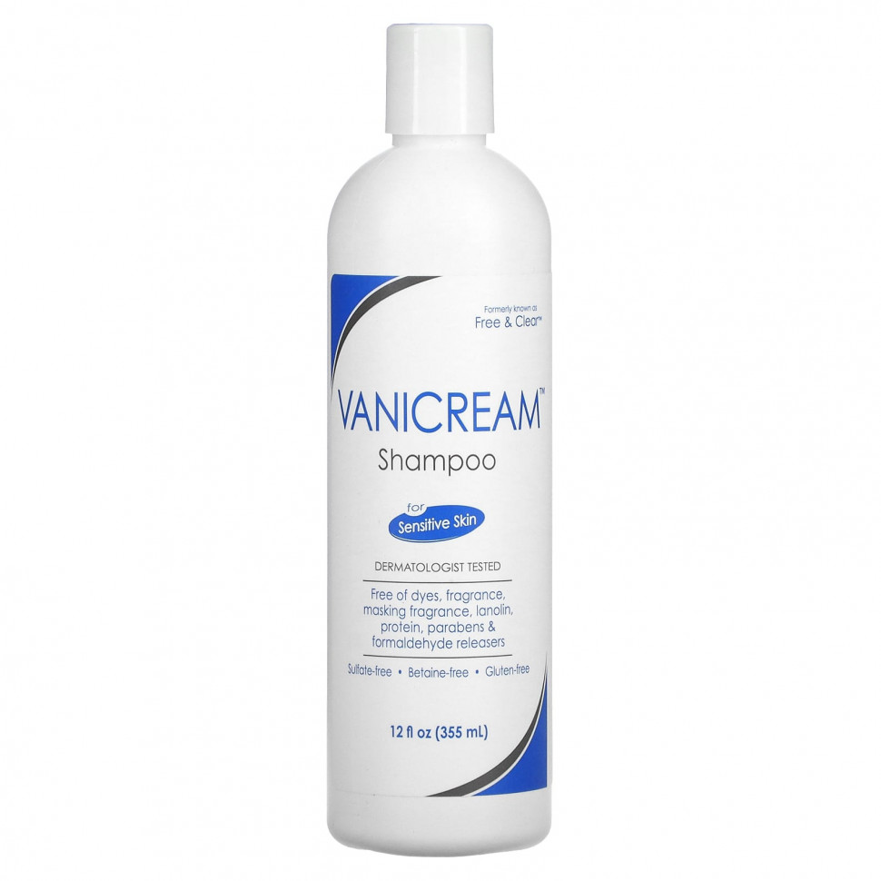   Vanicream, Shampoo For Sensitive Skin, 12 fl oz (355 ml)    -     -,    