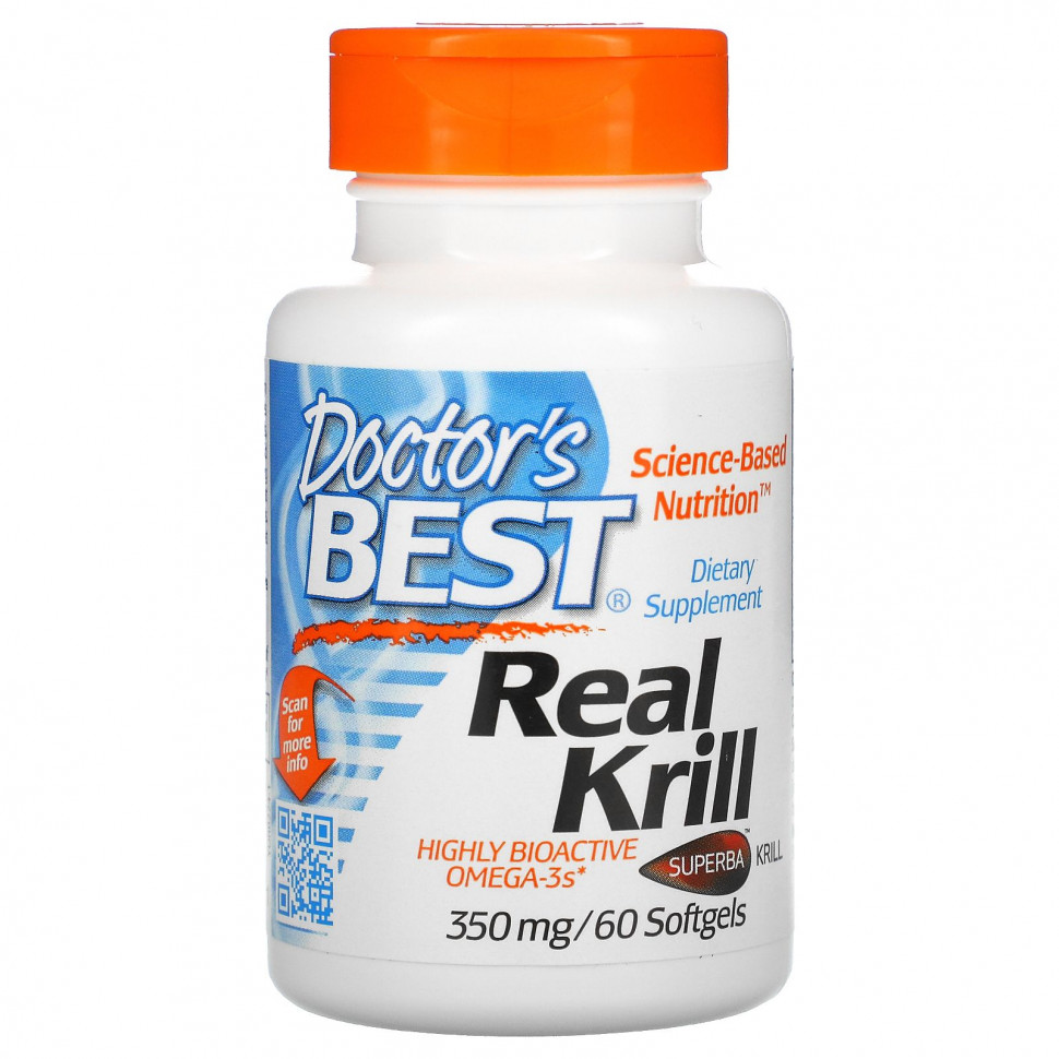   Doctor's Best, Real Krill, 350 , 60     -     -,    