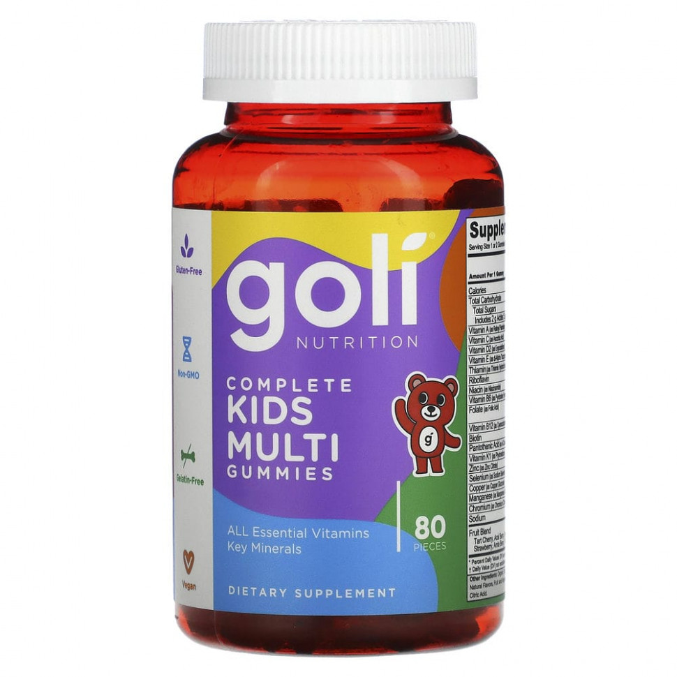   Goli Nutrition, Complete Kids Multi, 80 Pieces    -     -,    