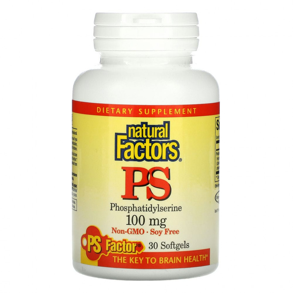   Natural Factors, PS, , 100 , 30      -     -,    