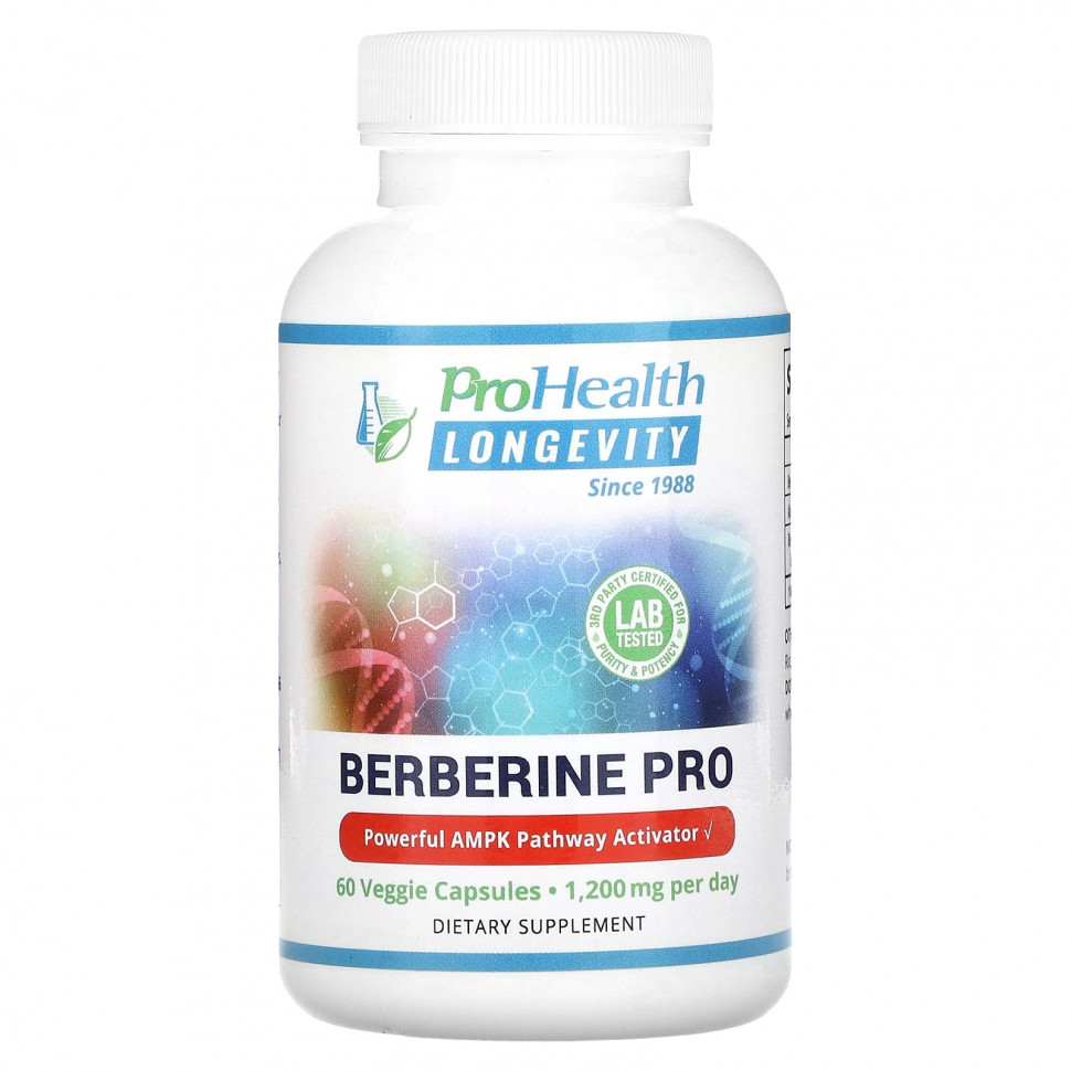   ProHealth Longevity, Berberine Pro, 600 , 60      -     -,    