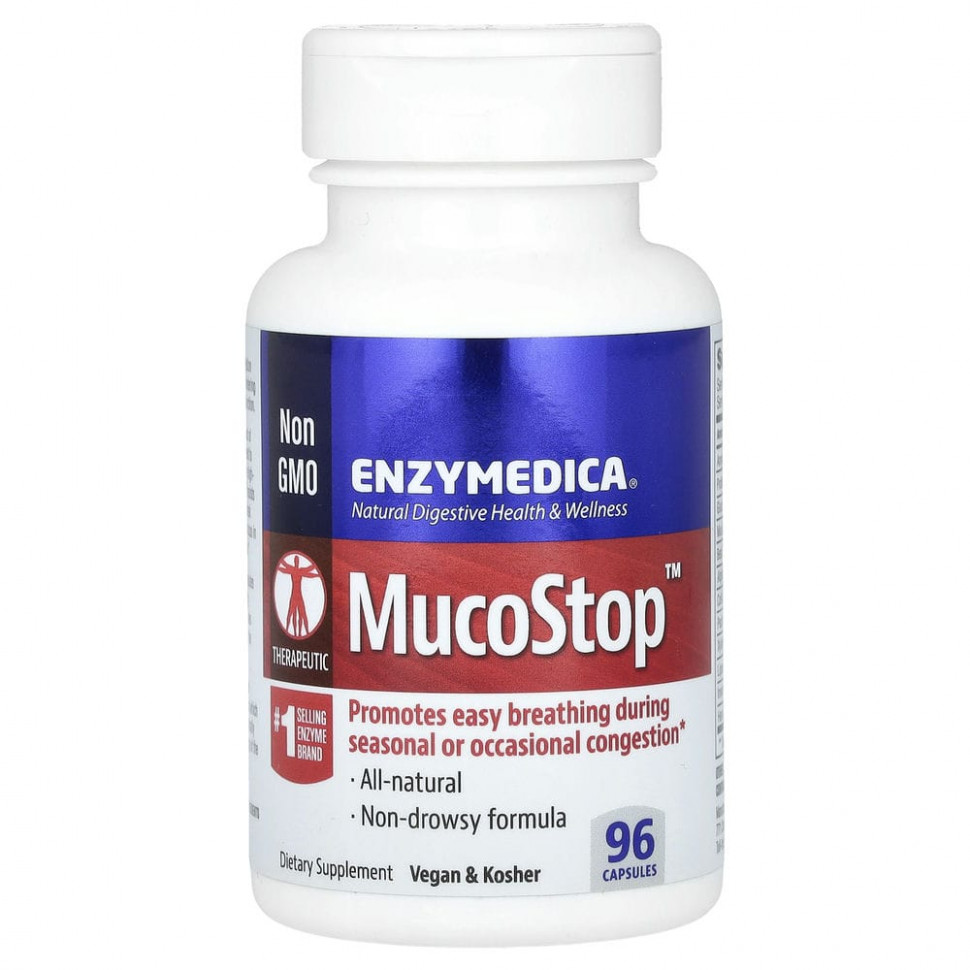   Enzymedica, MucoStop, 96     -     -,    