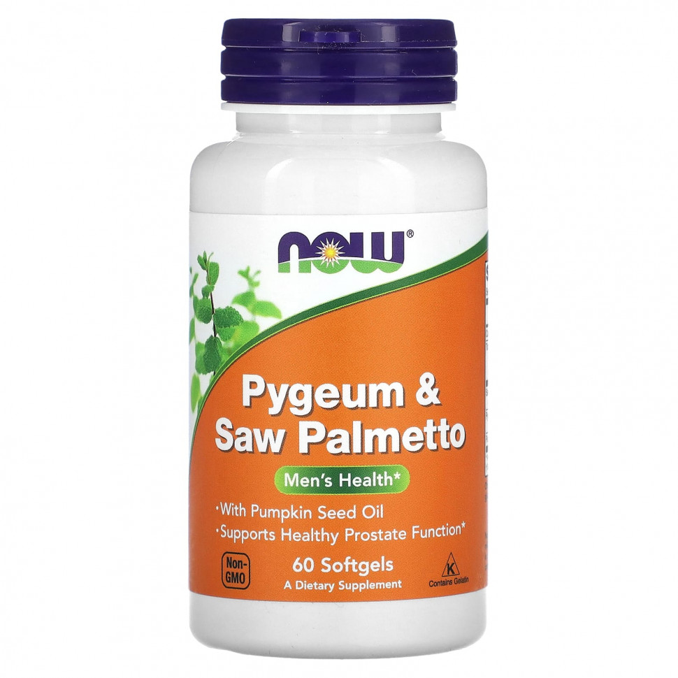   NOW Foods, Pygeum & Saw Palmetto,   , 60      -     -,    