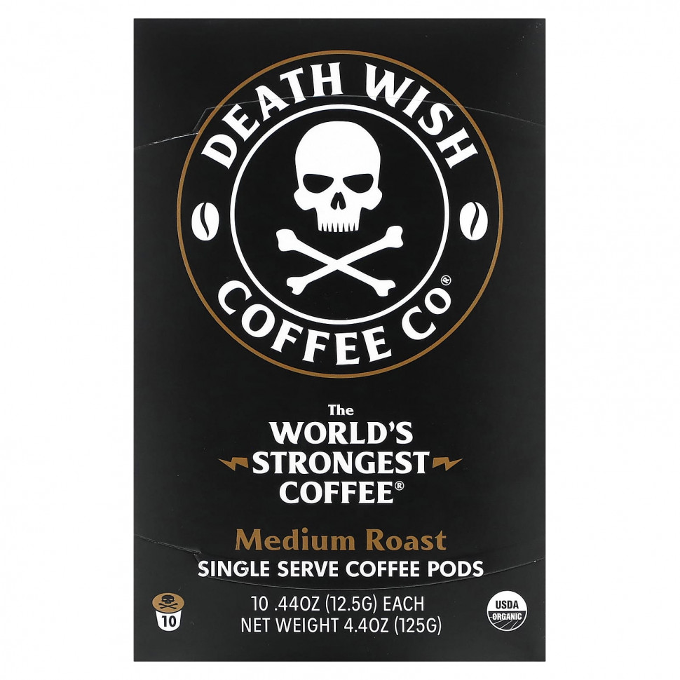   Death Wish Coffee, The World's Strongest Coffee,     ,  , 10   12,5  (44 )    -     -,    