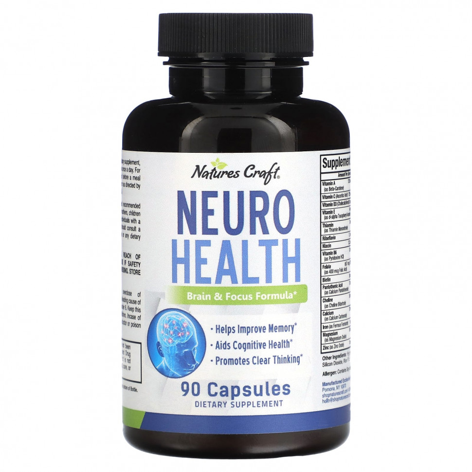 Natures Craft, Neuro Health`` 90  , IHerb ()  