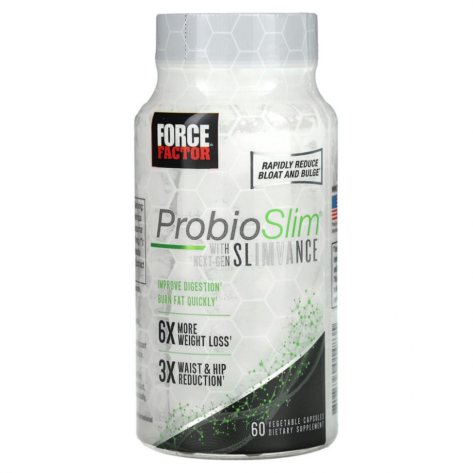   Force Factor, ProbioSlim + Next-Gen SLIMVANCE, 60     -     -,    