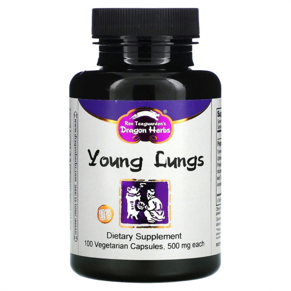   Dragon Herbs, Young Lungs, 500 , 100      -     -,    