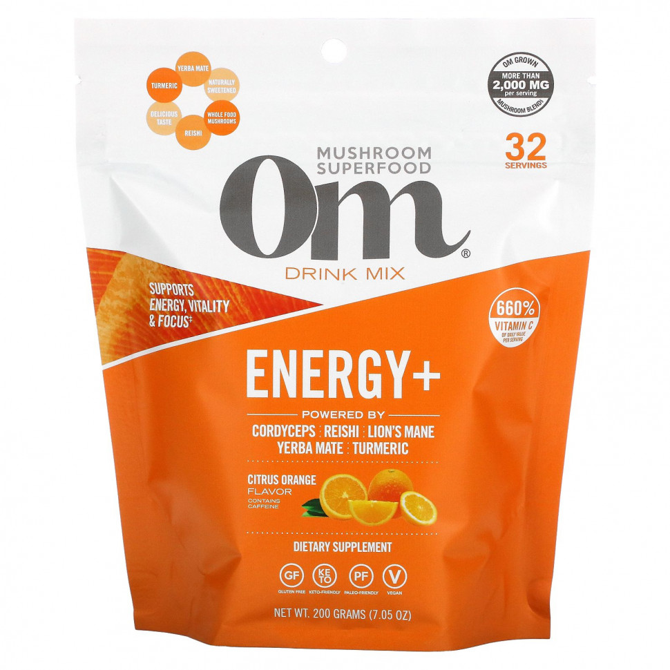   Om Mushrooms, Energy + Drink Mix,   , 200  (7,05 )    -     -,    