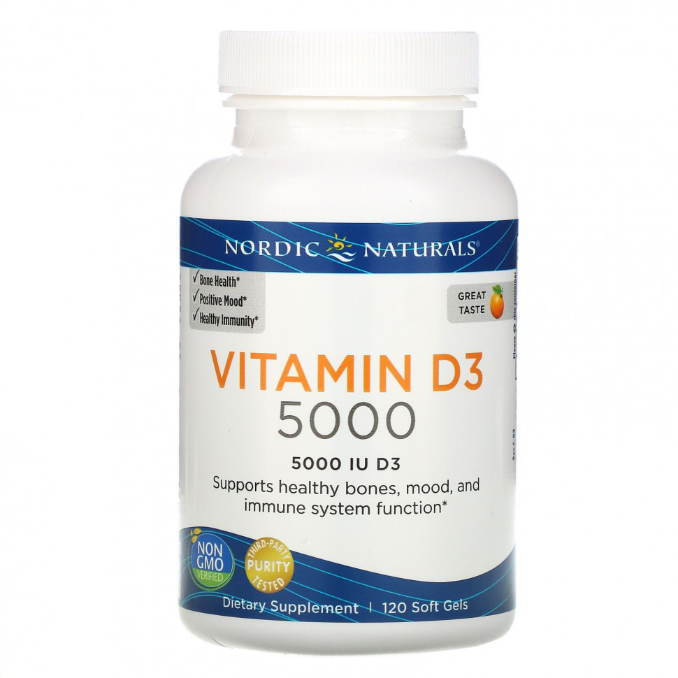   Nordic Naturals,  D3 5000,   , 5000 , 120       -     -,    