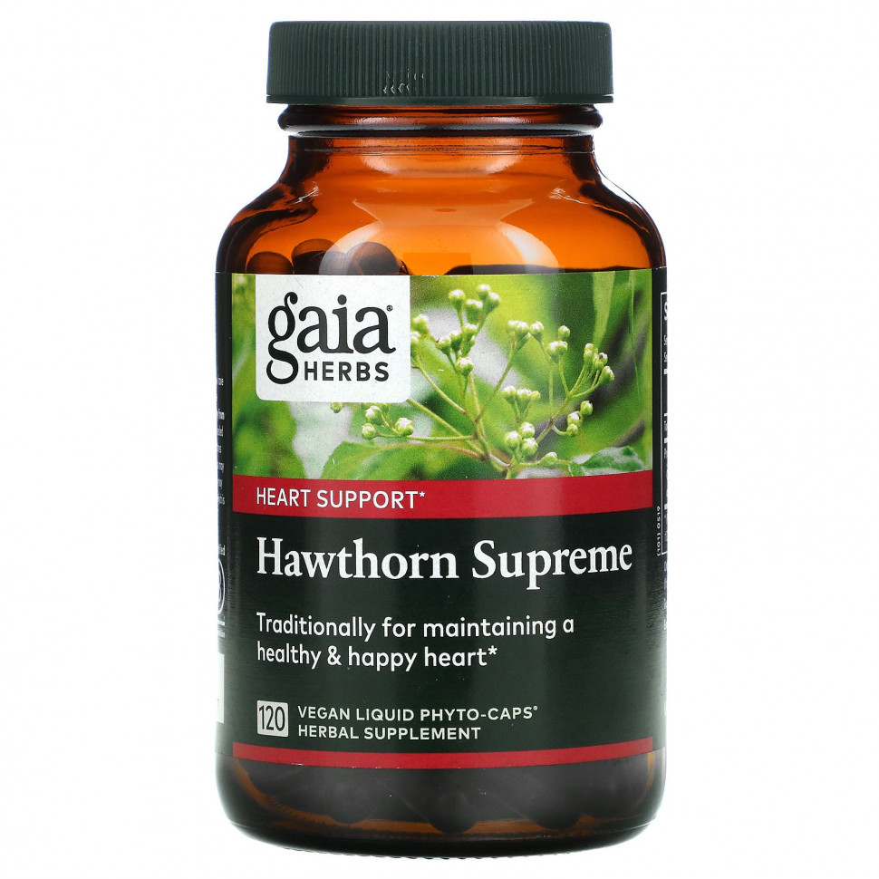   Gaia Herbs, Hawthorn Supreme, 120       -     -,    