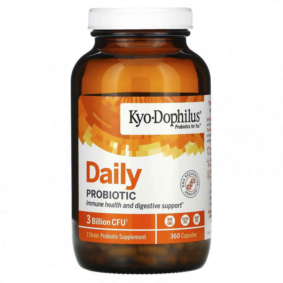   Kyolic, Kyo-Dophilus, Daily Probiotic, 3 Billion CFU, 360 Capsules    -     -,    