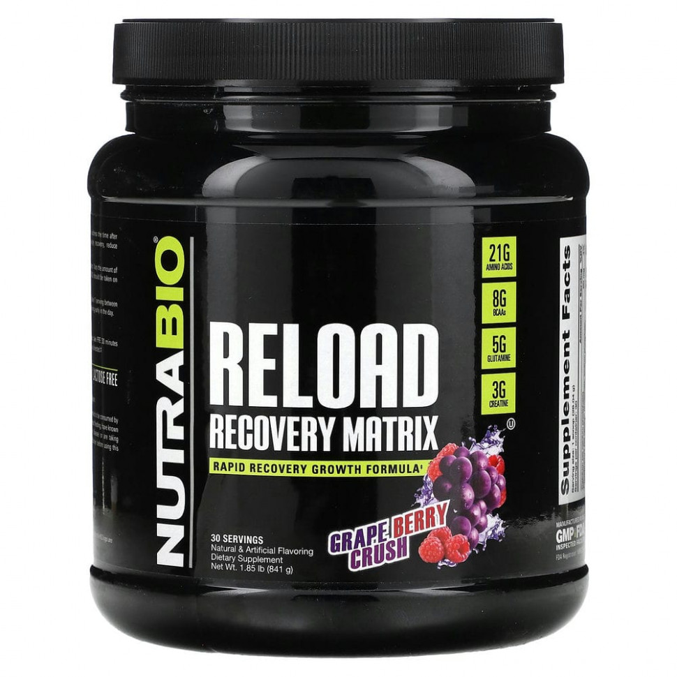   Nutrabio Labs, Reload Recovery Matrix, Grape Berry Crush, 841  (1,85 )    -     -,    