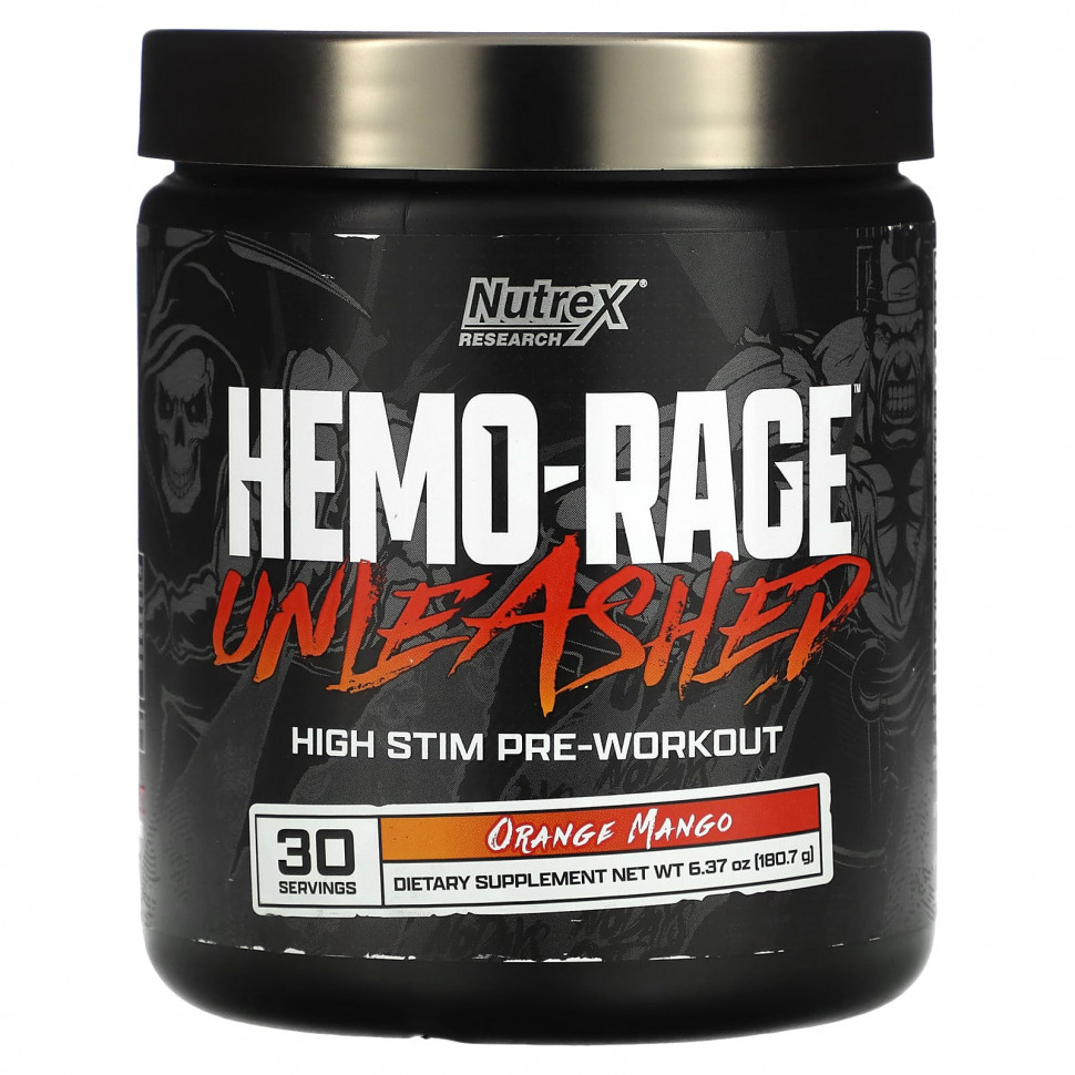   Nutrex Research, Hemo-Rage Unleash, High Stim  ,   , 180,7  (6,37 )    -     -,    