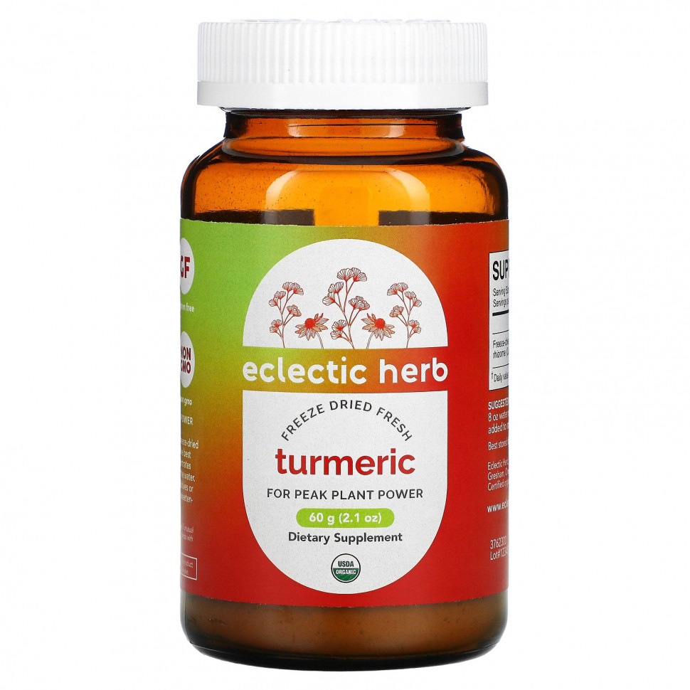   Eclectic Institute, Turmeric, Whole Food POWder, 2.1 oz (60 g)    -     -,    