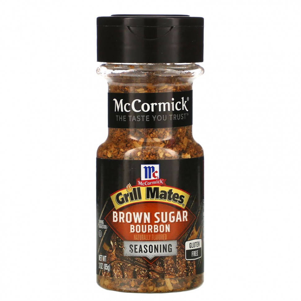   McCormick Grill Mates, Brown Sugar Bourbon Seasoning, 3 oz (85g)    -     -,    