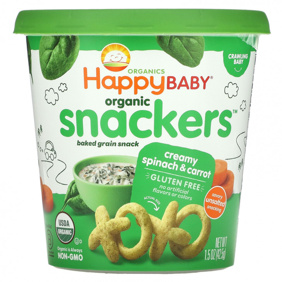   Happy Family Organics, Organic Snackers,    , 42,5  (1,5 )    -     -,    