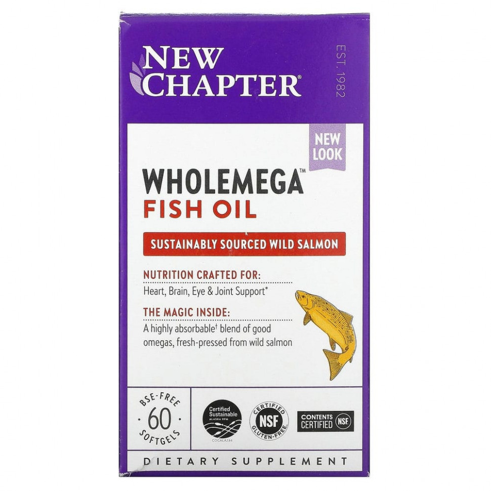   New Chapter,   Wholemega, 60      -     -,    