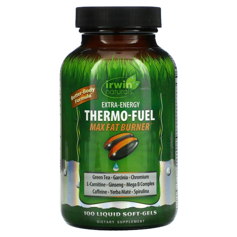   Irwin Naturals, Extra-Energy Thermo-Fuel Max Fat Burner, 100      -     -,    