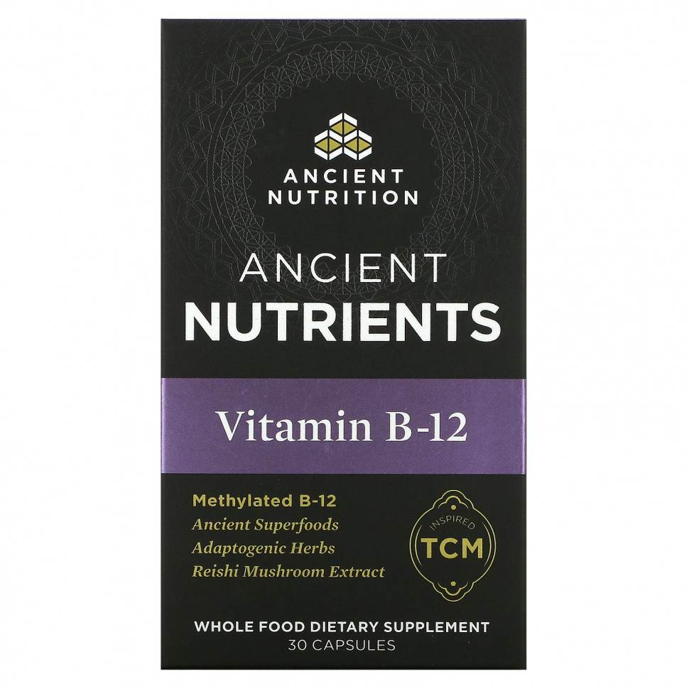   Dr. Axe / Ancient Nutrition,  B12, 30     -     -,    