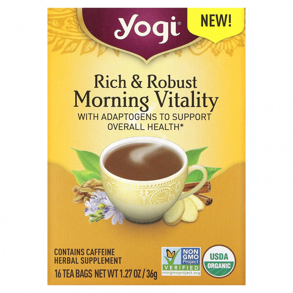   Yogi Tea, Rich & Robust Morning Vitaility, 16  , 36  (1,27 )    -     -,    